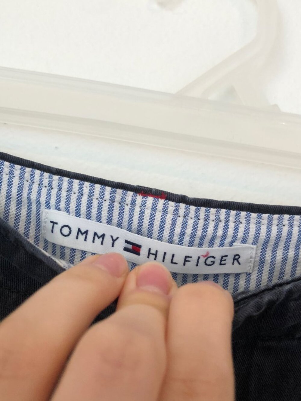 TOMMY HILFIGER Solid Black 100% Cotton Five Pocket Chino Shorts 4 in 4" In sz 4 - Picture 4 of 8